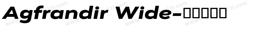 Agfrandir Wide字体转换